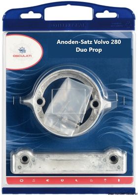 Volvo Penta 280 Duo Prop Anoden-Set Z-Antrieb Zink - Aluminium - Magnesium