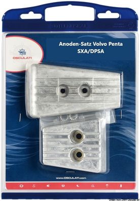 Volvo Penta SX-A & DPS-A Anoden-Set Z-Antrieb Zink - Aluminium - Magnesium