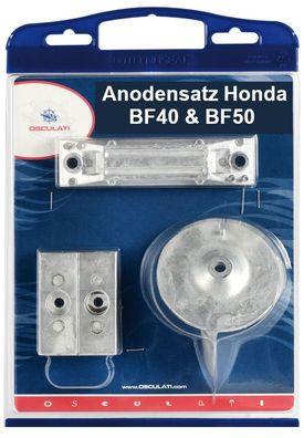 Honda Außenborder BF40 & BF50 Anoden-Set Zink - Aluminium - Magnesium