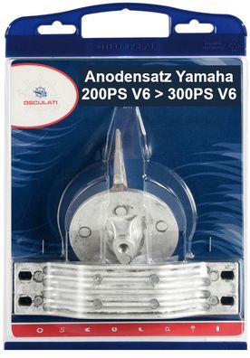 Yamaha-Außenborder 200PS > 300PS V6 Anoden-Set Zink - Aluminium - Magnesium