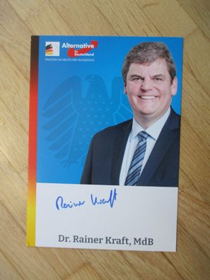 MdB AfD Politiker Dr. Rainer Kraft - handsigniertes Autogramm!