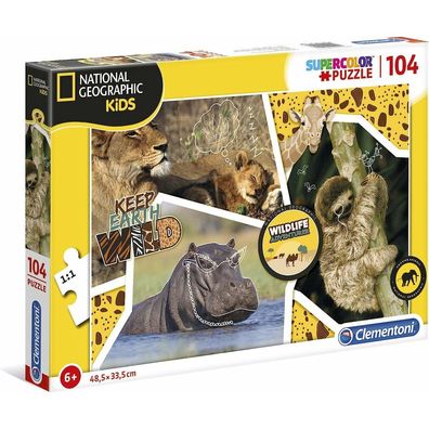 Clementoni 104Pcs Puzzle National Geographic Wildl