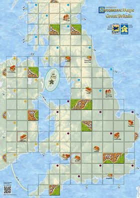 Carcassonne | Karte: Großbritannien - Zusatzmaterial