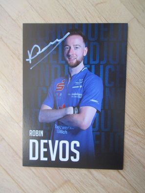 Tischtennis Bundesliga TTC Jülich Saison 24/25 Robin Devos - handsign. Autogramm!!!