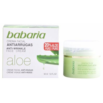 Babaria Natural Anti Wrinkle Face Cream Aloe Vera 50ml