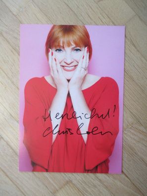 ORF Fernsehmoderatorin Chris Lohner - handsigniertes Autogramm!!