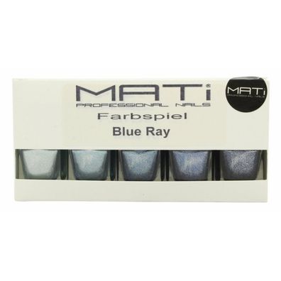 MATi Professional Nails Geschenkset Blue Ray 5 x 5ml Nagellack