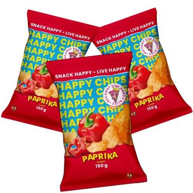 Happy Chips by Knossi, Trymacs Paprika 3x 150g