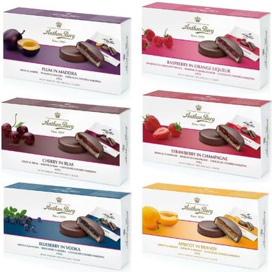 Anthon Berg Marzipan Pralinen - verschiedene Sorten zur Auswahl je 220g