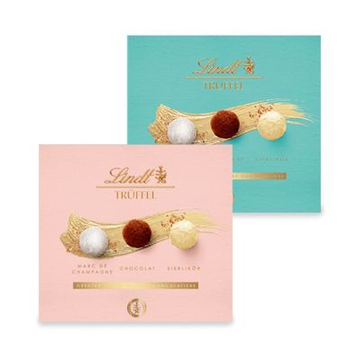 Lindt Pralinés Trüffel Pink oder Türkis zum auswählen 180g