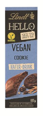 Lindt HELLO Vegan Schokolade Cookie Hafer Drink 100 gr