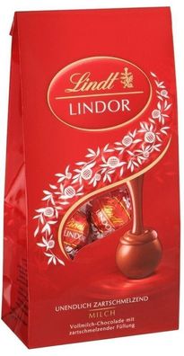 Lindt Lindor Beutel Milch - Vollmilch Schokolade Pralinen - 137g