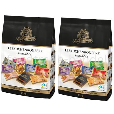 Henry Lambertz Lebkuchenkonfekt Petits Soleils 10-fach sortiert, ( 2 x 235g )