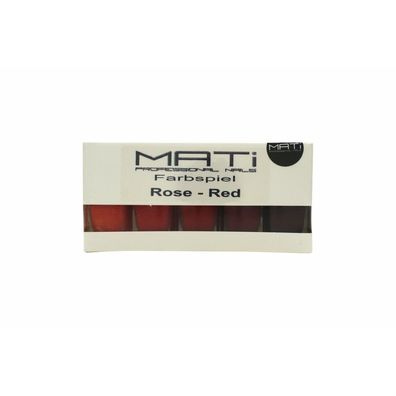 MATi Professional Nails Geschenkset Red Rose 5 x 5ml Nagellack