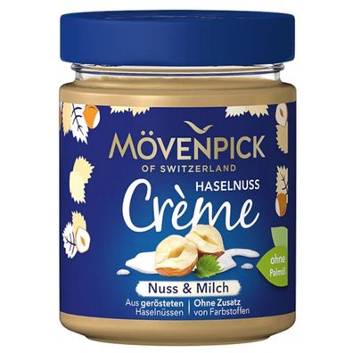 Mövenpick Nuss und Milch Helle Haselnuss Creme Brotaufstrich 300g