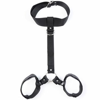 OHMAMA FETISH COLLAR WITH WRIST Restraints