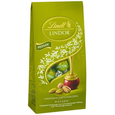 Lindt Lindor Kugeln Vollmilch Pistazie 137g