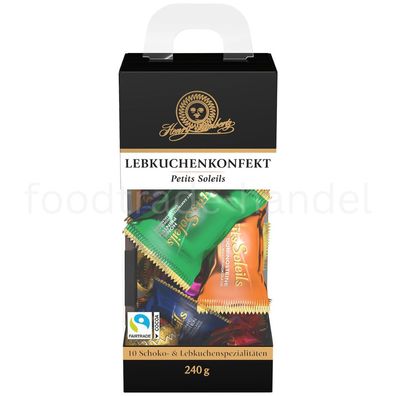 Henry Lambertz Lebkuchenkonfekt Petits Soleils Cubus, 240g