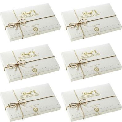 Lindt Pralines Hochfein - Pralinen Präsent Geschenk - 6x120 g Pg