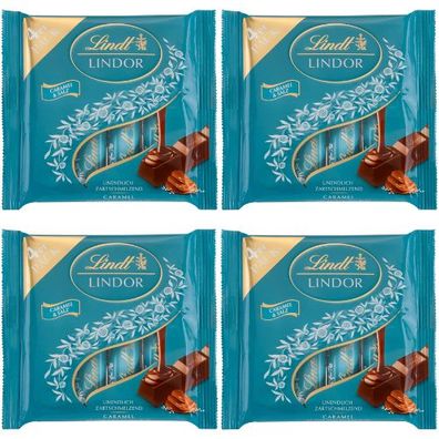 Lindt Lindor Caramel & Salz Vollmilch Sticks 4x 4x25g