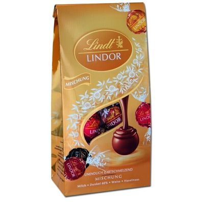 Lindt Lindor Kugel Mix, Praline, 137g Beutel