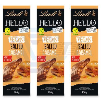 Lindt Hello Vegan Salted Caramel Hafer-Drink Tafel 3x 100g