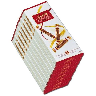 Lindt Kirsch-Stengeli, Schokoladen-Sticks, 8x 125g