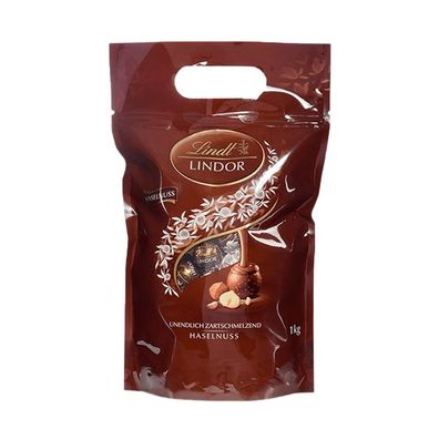 Lindt Lindor Kugeln Haselnuss, 1000g Beutel 1er Pack