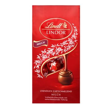 Lindt Lindor Kugeln Milch, 137g Beutel, 1er Pack