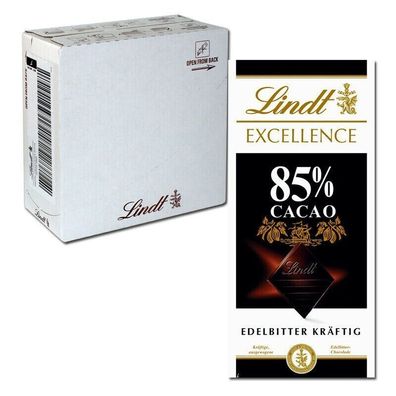 Lindt Excellence 85% Edelbitter Kräftig 100g 20 Tafeln