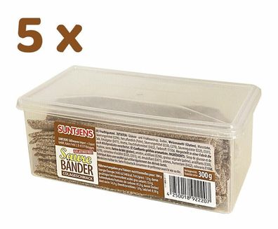 Suntjens Saure Bänder - Colageschmack 5 x 300 g