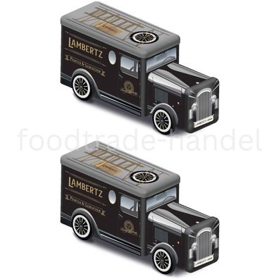 Henry Lambertz Lebkuchen Truck Nostalgisches Metall Auto Petits Soleils, 2x 750g