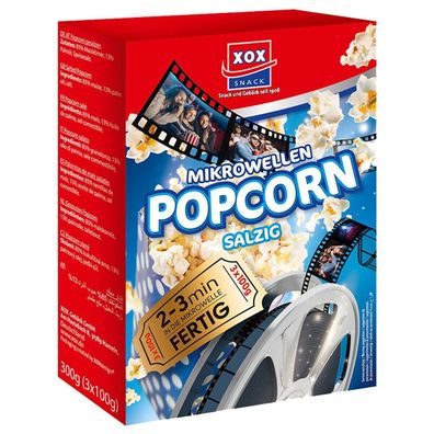 Xox Mikrowellen Popcorn salzig