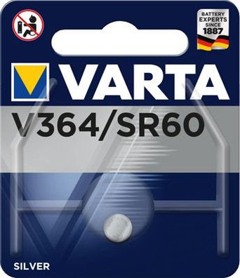 Varta - 363 / 364 / SR621SW - 1,55 Volt 17mAh AgO