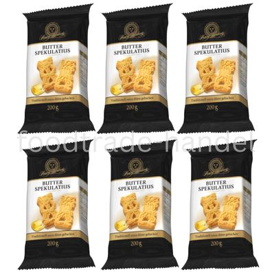Lambertz Butter Spekulatius - Weihnachten Gebäck - ( 6x 200g )