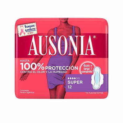 Ausonia Super Plus Damenbinden Mit Flügeln 12 Einheiten