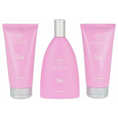 Aire de Sevilla Pink Eau De Toilette Spray 150ml Set 3 Artikel