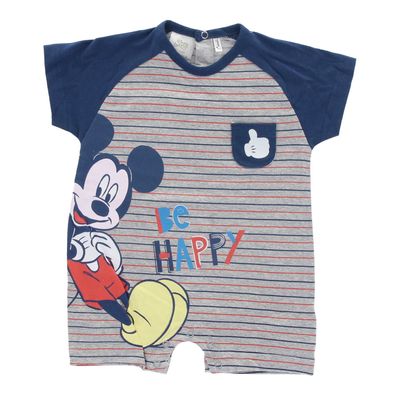 Disney Mickey Maus Baby Schlafanzug Overall Baby-Outfit kuscheliger Einteiler für