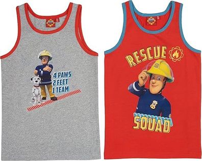 United Labels Feuerwehrmann Sam Unterhemd für Jungen Kinder Tank Top