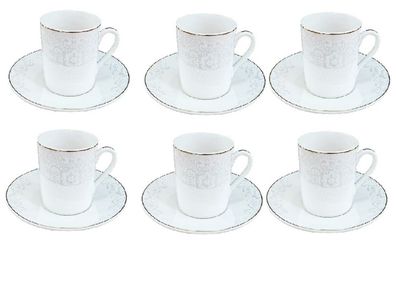 Schäfer Espresso-Service Kaffeetassen-Set 12-teiliges Espresso-Set 80 ml Volumen