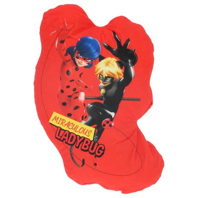 Miraculous Ladybug Dekokissen Velours Kissen Ideal zum Kuscheln und Dekorieren