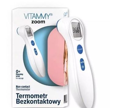 Vitammy Zoom Infrarot-Stirnthermometer - Kontaktlos, Hygienisch, Präzise und Schnell