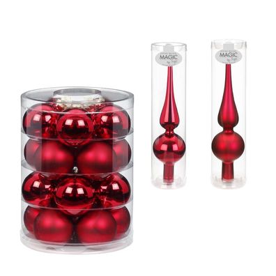 Christbaumschmuck Farbvariante Ochsenblut Inge-Glas