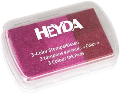 Heyda 204888465 3-Color Stempelkissen 9 x 6 cm Rosatöne