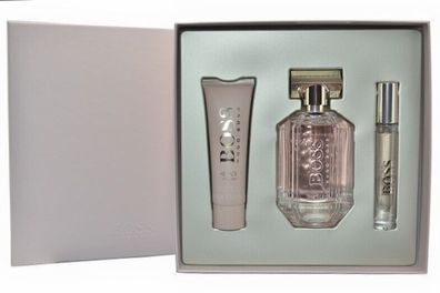 Hugo Boss The Scent for Her Set 100ml EdP + 50ml Body Lotion + 7,4ml EdT für Damen