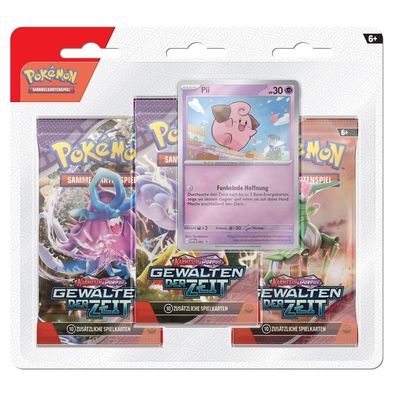 Pii | 3 Booster-Packs | Pokemon Karmesin & Purpur | Karten deutsch