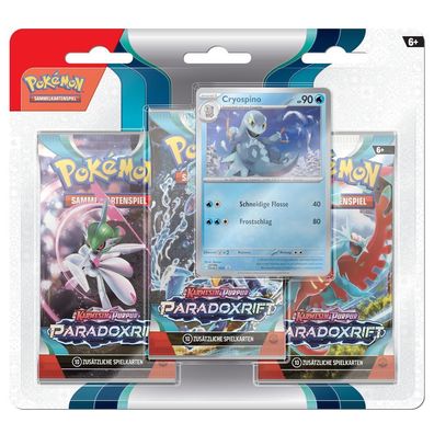 Cryospino | 3 Booster-Packs | Pokemon Karmesin & Purpur Karten deutsch