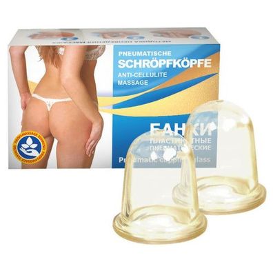 Schröpfköpfe (Silikon), Set aus 2 St. Vakummassage Anti Cellulite Massage