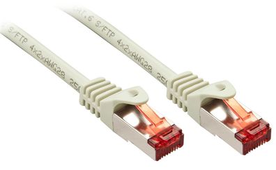 Lindy 47346 Basic Cat6 S/FTP Kabel, hellgrau, 5.00m Patchkabel