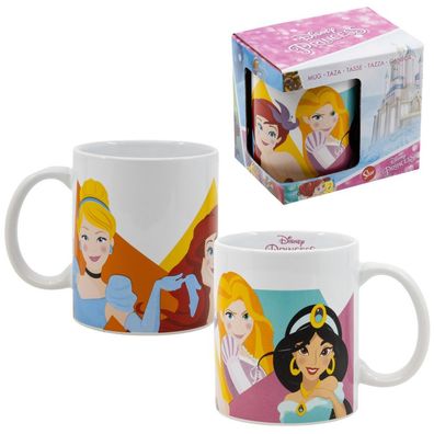 Keramik Tasse | Disney Princess | 325 ml | Henkel-Becher Geschenkbox